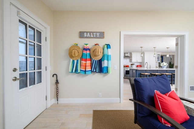 118 Oceanside Dr, Scituate, MA 02066 - entryway with baseboards