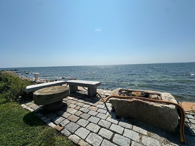 view of water feature