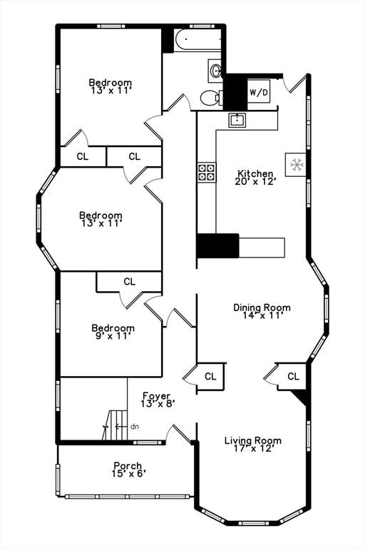 18 Dighton St Unit 18, Boston, MA 02135 - property floor plan