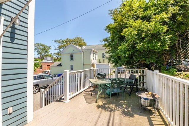18 Dighton St Unit 18, Boston, MA 02135 - deck with outdoor dining area