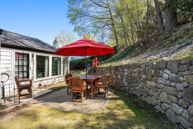 view of patio / terrace with outdoor dining space