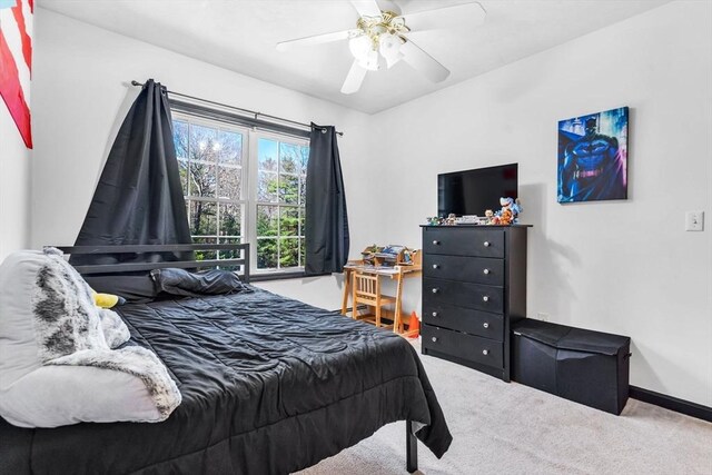 13 Old Gardner Rd, Westminster, MA 01473 - carpeted bedroom with a ceiling fan and baseboards