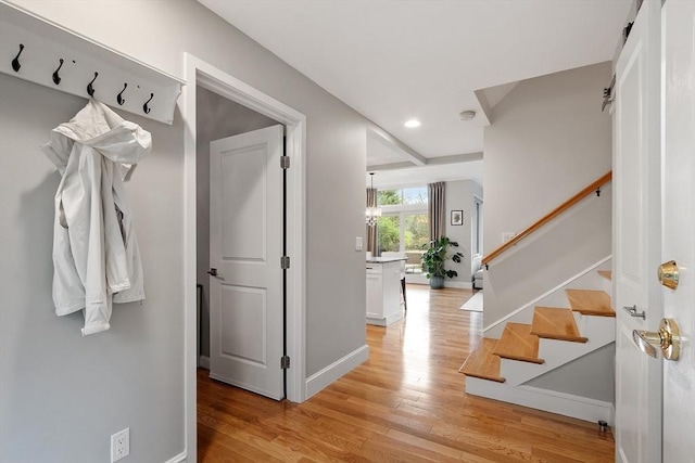4 Greenfield Ln Unit 4, Concord, MA 01742 - mudroom featuring light wood-type flooring, recessed lighting, and baseboards