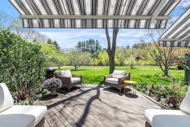 4 Greenfield Ln Unit 4, Concord, MA 01742 - wooden terrace with a yard