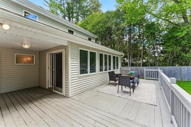 6 Willow Park, Wellesley, MA 02481 - view of wooden terrace