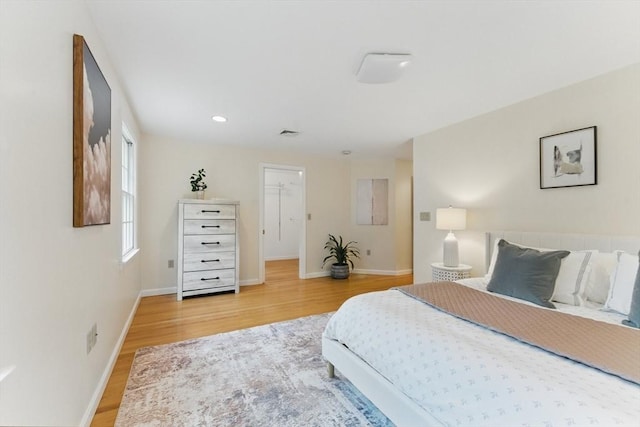 6 Willow Park, Wellesley, MA 02481 - bedroom featuring light wood-style floors, baseboards, and recessed lighting