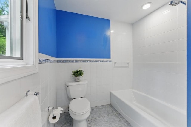 6 Willow Park, Wellesley, MA 02481 - bathroom featuring toilet, a bath, and tile patterned flooring