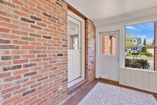interior space featuring covered porch