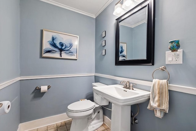 60 Brookfield Rd, Sturbridge, MA 01518 - half bath with ornamental molding and tile patterned floors