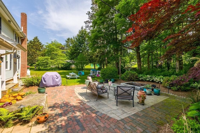 60 Brookfield Rd, Sturbridge, MA 01518 - view of patio / terrace featuring an outdoor living space