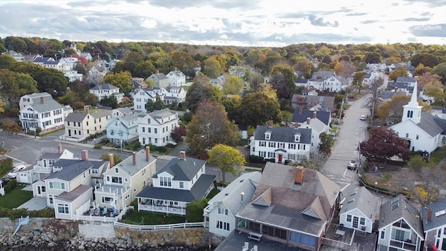 drone / aerial view with a residential view