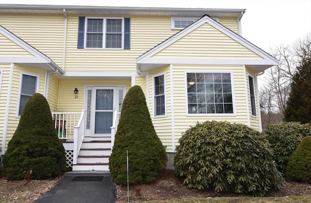 view of front of home