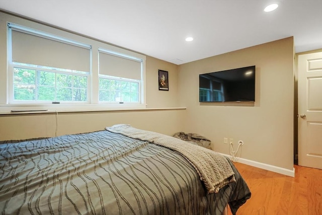 80 Summer St, Walpole, MA 02071 - bedroom featuring baseboards, light wood finished floors, and recessed lighting