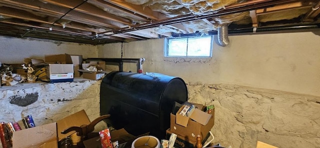 2018-2020 Prospect St, Palmer, MA 01080 - below grade area with oil tank