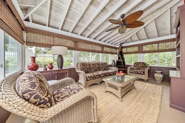 685 Highland St, Marshfield, MA 02050 - sunroom / solarium with ceiling fan and outdoor lounge area