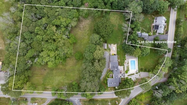 685 Highland St, Marshfield, MA 02050 - aerial view of property and surrounding area featuring property boundaries highlighted