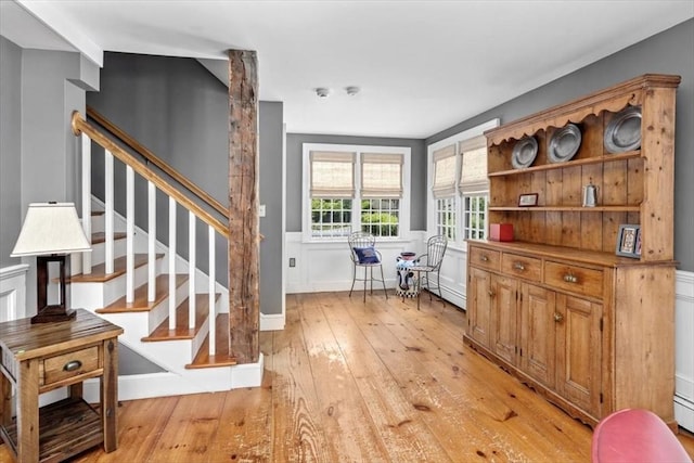 685 Highland St, Marshfield, MA 02050 - home office with light wood-style floors and a baseboard radiator