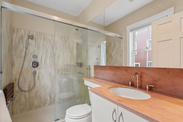 37 Waverly Unit 37, Brookline, MA 02445 - full bath featuring toilet, vanity, and a shower stall