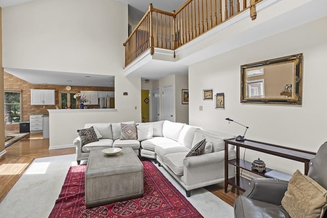 63 Forge Rd, Sharon, MA 02067 - living area featuring wood finished floors and a high ceiling