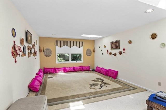 63 Forge Rd, Sharon, MA 02067 - game room with recessed lighting and baseboards