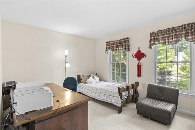 63 Forge Rd, Sharon, MA 02067 - carpeted bedroom with a desk and baseboards