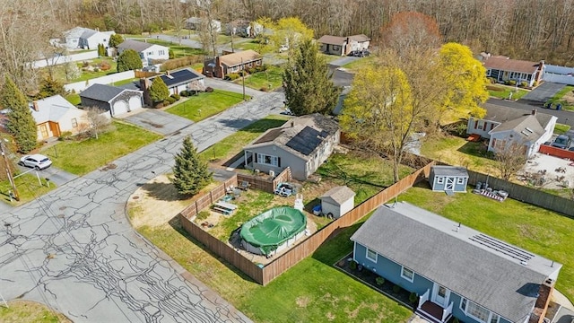 birds eye view of property featuring a residential view