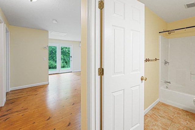 50 Maggie Ln, Southbridge, MA 01550 - hall with baseboards and light wood-type flooring