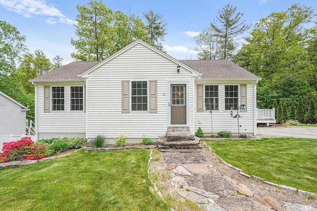 50 Maggie Ln, Southbridge, MA 01550 - view of front facade with a front yard and a shingled roof