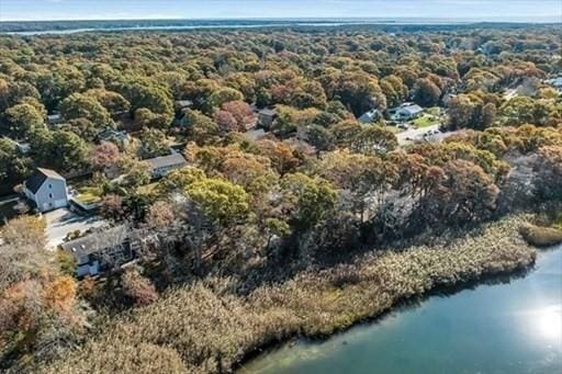 11 Madeline Rd, Falmouth, MA 02536 - aerial view of a heavily wooded area and a nearby body of water
