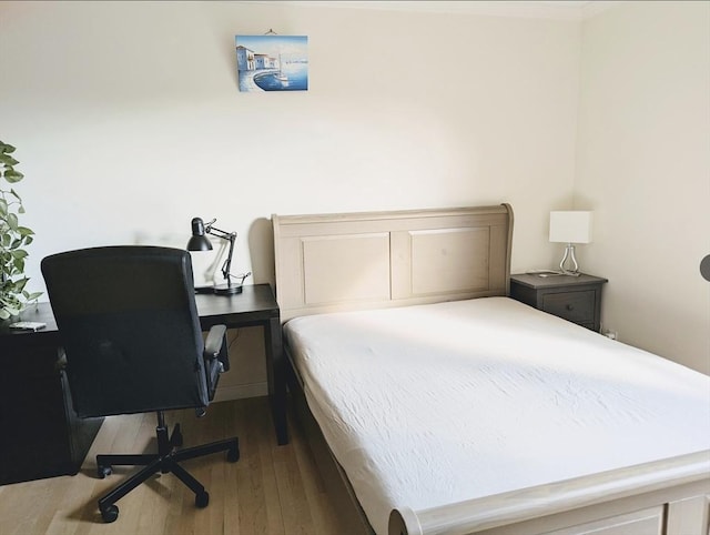 99 Pond Ave Unit 608, Brookline, MA 02445 - bedroom with hardwood / wood-style flooring and a desk