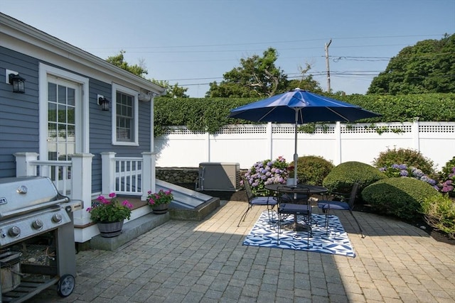 view of patio / terrace with grilling area