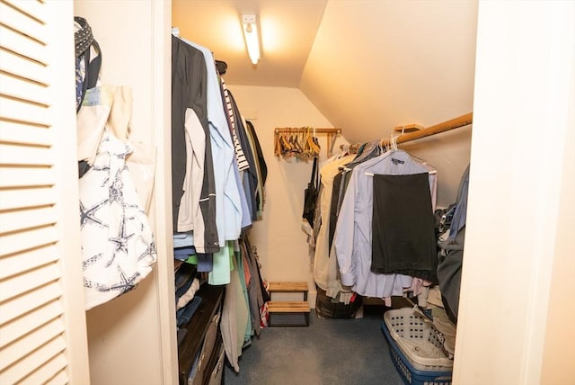 14 N Pleasant St, Dartmouth, MA 02748 - walk in closet featuring lofted ceiling and carpet
