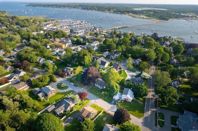 14 N Pleasant St, Dartmouth, MA 02748 - aerial overview of property's location featuring a large body of water and nearby suburban area