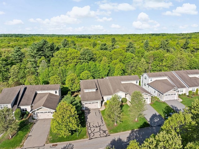 46 Walden Way Unit 46, Milford, MA 01757 - aerial view of residential area with a heavily wooded area