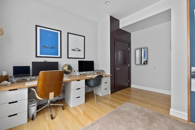 148 Winthrop Shore Dr Unit 4, Winthrop, MA 02152 - home office featuring light wood-type flooring and baseboards