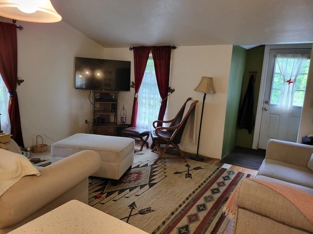 8 Laurel, Lakeville, MA 02347 - living area with wood finished floors and lofted ceiling