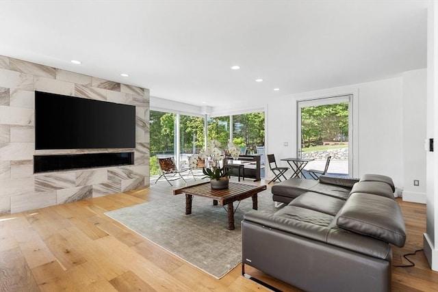 30 Whipple Rd, Lexington, MA 02420 - living area with recessed lighting and wood finished floors