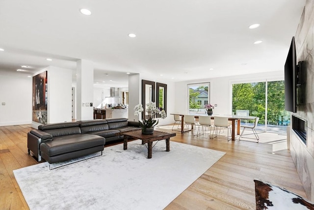 30 Whipple Rd, Lexington, MA 02420 - living area with recessed lighting and light wood finished floors