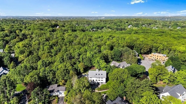 30 Whipple Rd, Lexington, MA 02420 - aerial overview of property's location featuring a heavily wooded area