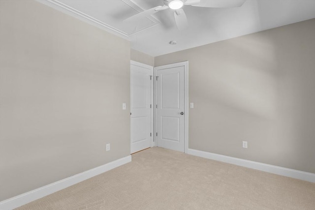 4 Emerald Way Unit 4, Salisbury, MA 01952 - empty room featuring attic access, a ceiling fan, and light colored carpet
