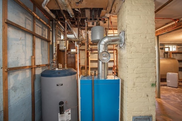 195 Hooper St, Tiverton, RI 02878 - utilities with gas water heater and oil tank
