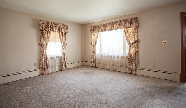 195 Hooper St, Tiverton, RI 02878 - carpeted spare room featuring baseboard heating