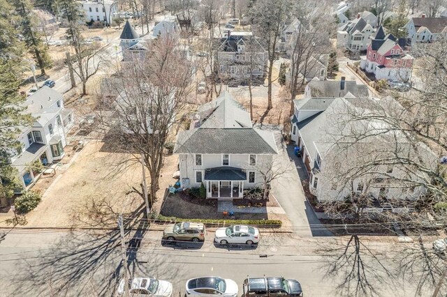 bird's eye view with a residential view
