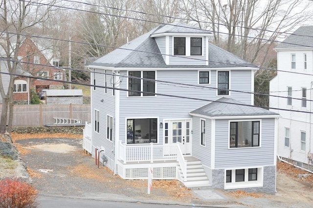 view of front of home