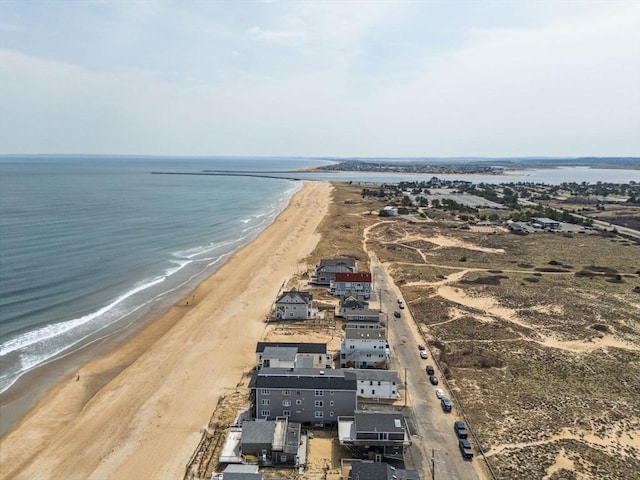 drone / aerial view of extended coastline