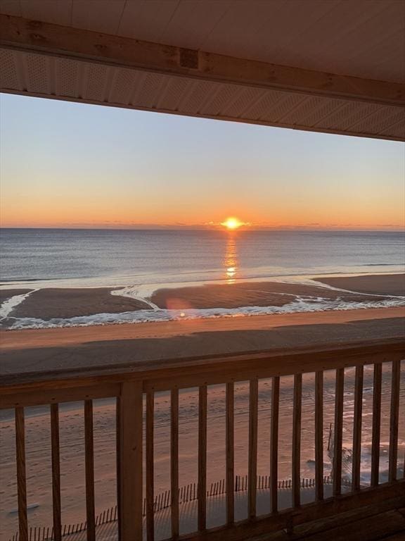 water view featuring local beach