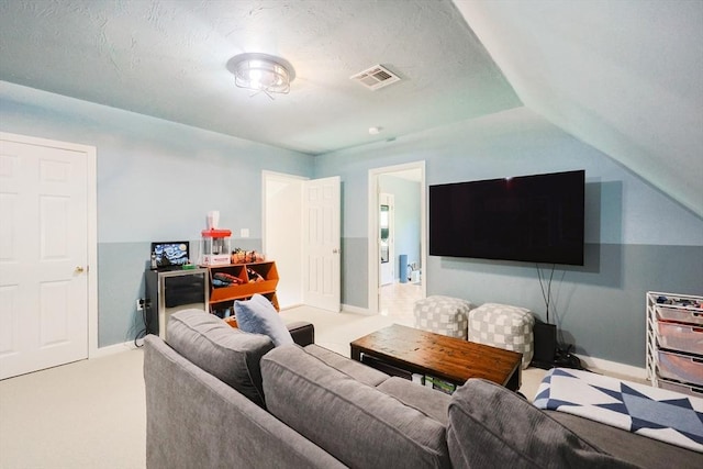 living room featuring baseboards and carpet