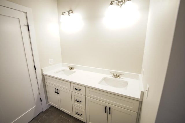 140 Tispaquin St, Middleboro, MA 02346 - bathroom with double vanity and tile patterned flooring