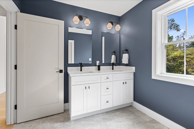 bathroom with vanity