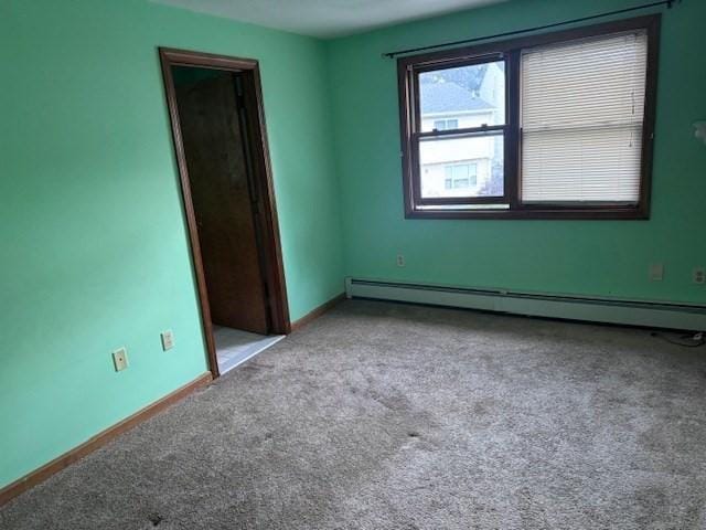 30 Wallace Cir Unit 30, Malden, MA 02148 - unfurnished room featuring carpet flooring, a baseboard radiator, and baseboards